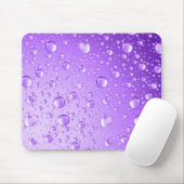 Metallische Lila Abstrakte Regenfälle Mousepad (Mit Mouse)