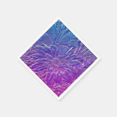 Metallische Lila Blüte Serviette (Ecke)