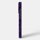 Metallische Lila gebürstete Aluminium, Lila Spitze Case-Mate iPhone Hülle (Rückseite / Links)