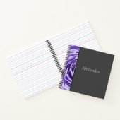 Metallische Lila Rose Spiral Notebook Notizblock (Innenseite)