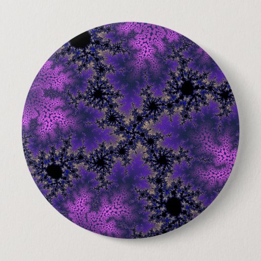 Metallische Lila Speckle Button (Vorderseite)