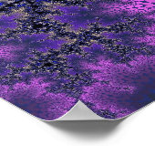 Metallische Lila Speckle Poster (Ecke)