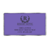 Metallische Lila und Silber-Add-Logos und Hintergr (Vorne)