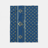 Metallische Lilie (Gold) Fleecedecke (Vorderseite)