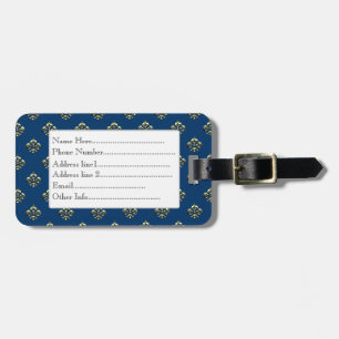 Metallische Lilie (Gold) Gepäckanhänger