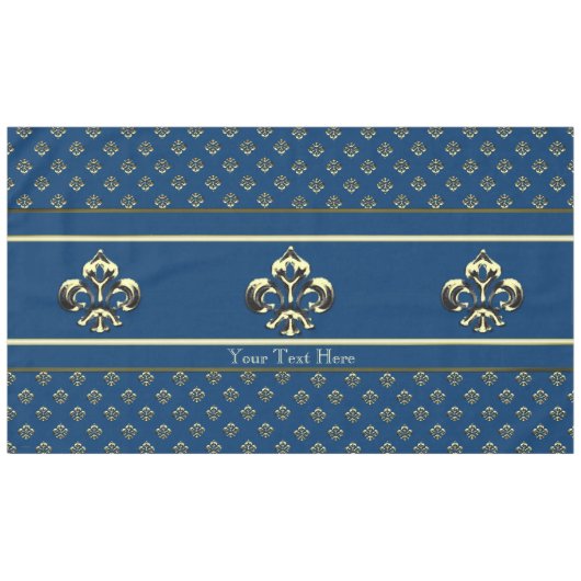 Metallische Lilie (Gold) Tischdecke (Vorderseite (Horizontal))