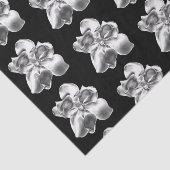 Metallische Magnolien auf Gewebepapier Seidenpapier (Ausschnitt)