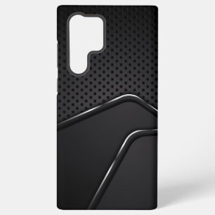 Metallische Mash-Textur Silberne dynamische Linien Samsung Galaxy Hülle