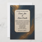 Metallische Maus Foto Hochzeitseinladung Einladung (Vorderseite)