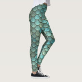 Metallische Meerjungfrau-Leggings Leggings (Rechts)