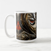 Metallische Muse Bronze und Rot Kaffeetasse (Links)
