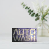 Metallische Nassautooberfläche  Visitenkarte (Stehend Vorderseite)