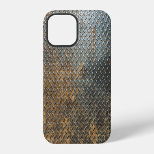 Metallische Oberfläche, reflektierende Textur Hint iPhone 12 Hülle