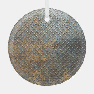 Metallische Oberfläche, reflektierende Textur Hint Ornament Aus Glas