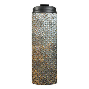 Metallische Oberfläche, reflektierende Textur Hint Thermosbecher