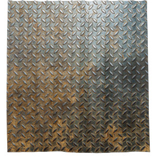 Metallische Oberfläche, reflektierender Texturhint Duschvorhang