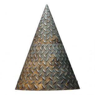 Metallische Oberfläche, reflektierender Texturhint Partyhütchen
