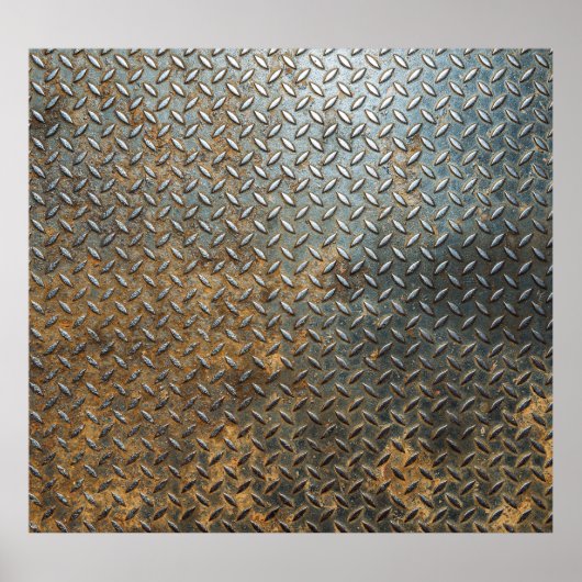 Metallische Oberfläche, reflektierender Texturhint Poster (Vorne)