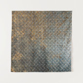 Metallische Oberfläche, reflektierender Texturhint Wandteppich (Vorderseite (Horizontal))