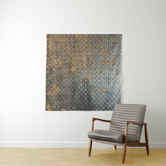 Metallische Oberfläche, reflektierender Texturhint Wandteppich (Beispiel (Horizontal))