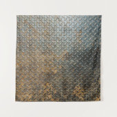 Metallische Oberfläche, reflektierender Texturhint Wandteppich (Vorderseite)