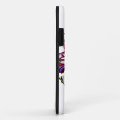 Metallische Orchidee: Eine rosa und gelbe Extravag Case-Mate iPhone Hülle (Hinten/Rechts)