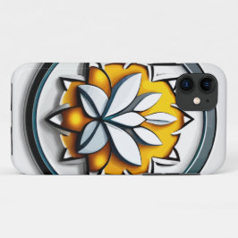 Metallische Orchidee: Eine rosa und gelbe Extravag Case-Mate iPhone Hülle