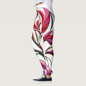 Metallische Orchidee: Eine rosa und gelbe Extravag Leggings (Links)