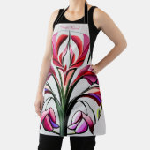 Metallische Orchidee: Eine rosa und gelbe Extravag Schürze (InSitu)