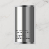 Metallische Pastor-Visitenkarte für Gold-Logos Visitenkarte (Rückseite)