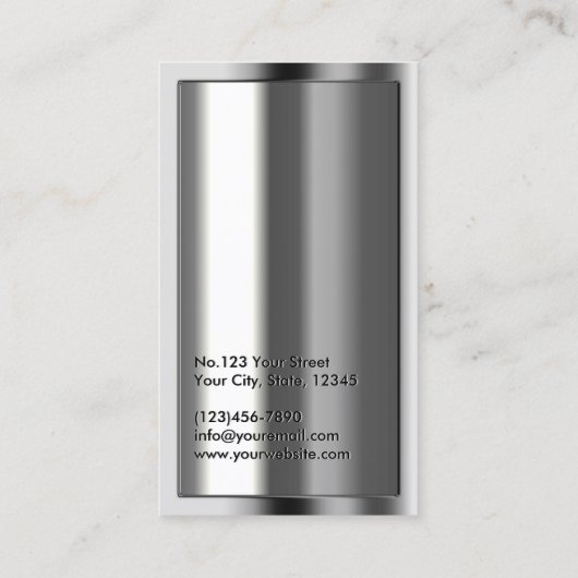 Metallische Pastor-Visitenkarte für Gold-Logos Visitenkarte (Rückseite)