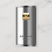 Metallische Pastor-Visitenkarte für Gold-Logos Visitenkarte (Vorderseite)