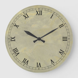 Metallische Plaster-Imitate schließen Wallclock rö Große Wanduhr