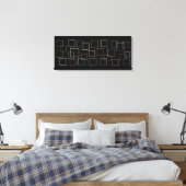Metallische Plätze Leinwanddruck (Insitu (Schlafzimmer))