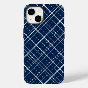 Metallische Rahmen Muster.b D Blau BG Case-Mate iPhone 14 Hülle