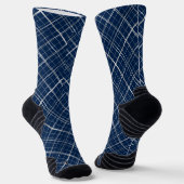 Metallische Rahmen Muster.b D Blau BG Socken (Gewinkelt)