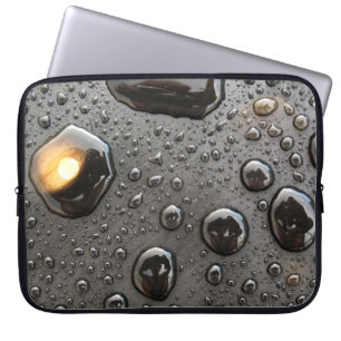 Metallische Raindrops Laptop-Computerschlauch Laptopschutzhülle