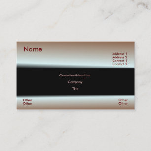 Metallische Red Business Card Visitenkarte