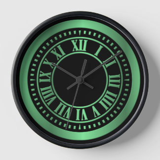Metallische römische Zahlen Uhr Gesichtsausdruck -