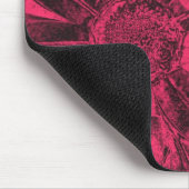 Metallische rosa Sonnenblumen Mousepad (Ecke)