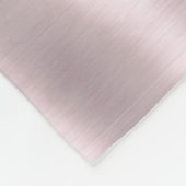 Metallische Rose Gold Glitzer Monogram Name Fleecedecke (Ecke)