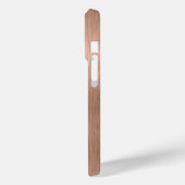 Metallische Rose Gold Glitzer Personalisiert Case-Mate iPhone Hülle (Rückseite / Links)