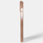 Metallische Rose Gold Glitzer Personalisiert Case-Mate iPhone Hülle (Rückseite / Links)