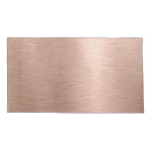 Metallische Rose Gold Glitzer Personalisiert Kissenbezug (Rückseite)