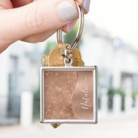 Metallische Rose Gold Glitzer Personalisiert