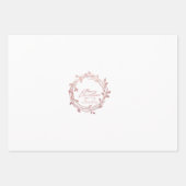 Metallische Rose Gold Platinum Silber Weihnachten Geschenkpapier Set (Vorderseite)