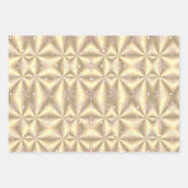 Metallische Rose Gold Platinum Weihnachten Geschenkpapier Set (Vorderseite 2)