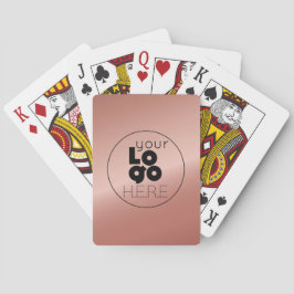 Metallische Rose Gold Playing Card Set für Busines Spielkarten