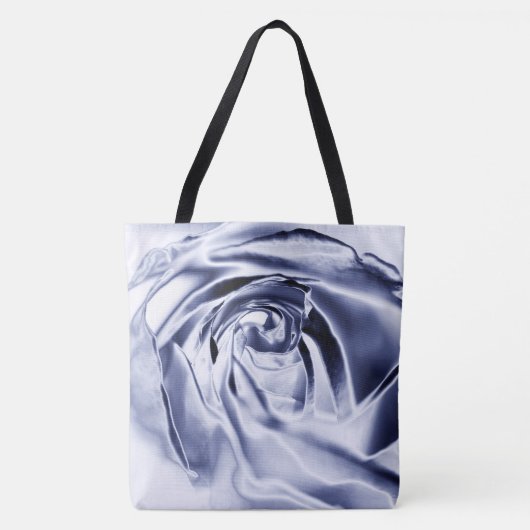 Metallische Rose Gray Tote Tasche (Vorderseite)