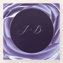 Metallische Rose Lila Square Untersetzer